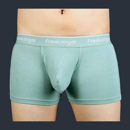 Large Pouch Men's Panties U Convex Front Pocket Flat Foot Triangle Sexy Shorts Fashionable Underwear for Men