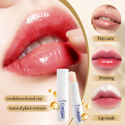 24pcs SADOER Collagen Lip Balm Moisturizing Anti Wrinkles Anti-aging Nourishing Hydrating Lipstick Lips Skin Care Products