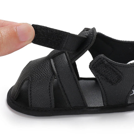 0-18M Baby Walking Sandals - Breathable Anti-Slip Soft Sole Shoes for Newborn Boys & Girls, Summer Infant First Walkers