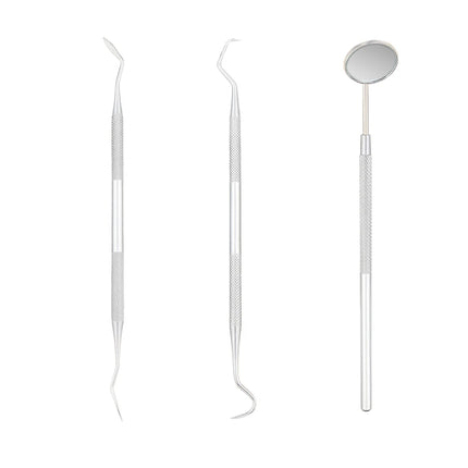 Dental Mirror Tools Kit Tweezers Probe Spatula Dentistry Oral Instrument for Teeth Cleaning Whitening Dentist Material