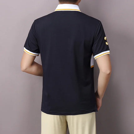 New men's polo shirt Europe America Royal leisure advanced pure cotton high-end embroidery luxury refined top original design