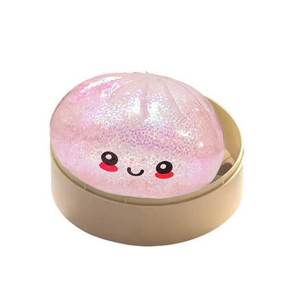 High Quality Simulation Flash Dumpling Pressure Ball Slow Rebound Soft Pinch Decompression Baozi Modeling Stress Relief Toy Gift