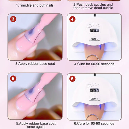 7.5ml Venalisa HEMA Free TPO Free Rubber Base Jelly Pink Soak Off UV LED Gel Polish Semi Permanent Nail Manicure Varnish