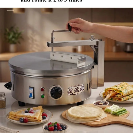 Electric 220V Integrated Pancake Making Machine Commercial Semi-automatic Crepe Baker Maker Snack Equipment