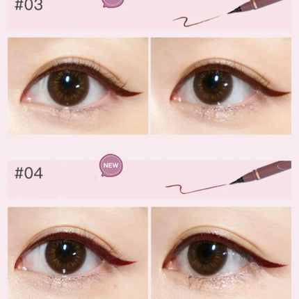 JUDYDOLL Ultra-fine Liquid Eyeliner Skinny Curved Brushwork Long lasting Waterproof Anti Shake Fast Drying Slim Enlarged Eyes