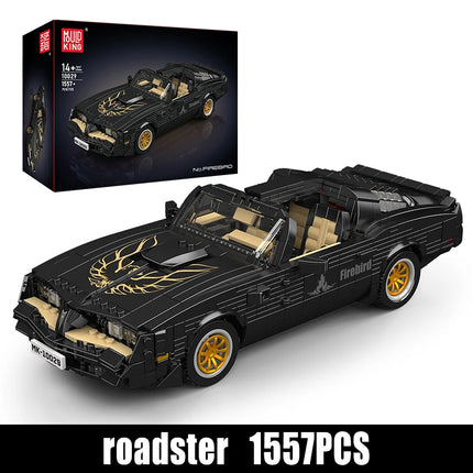 1557Pcs Technical Car Toys The Black Firebird Sport Racing Car Building Block Assembly Car Model Kids Christmas Gift Boys