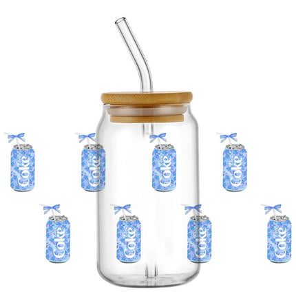 New Design Diet Coke 3D Decal UV DTF Cup Wraps for 16oz Glasses DIY Mug Phone Waterproof Transfer Sticker