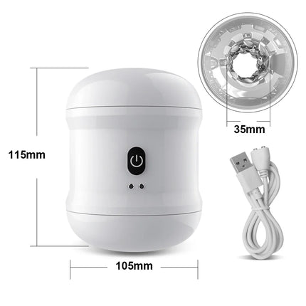 Open-ended Automatic Male Masturbator Vibration Man Masturbation Cup Simulation Blowjob Machine Adult Goods Sex Toy for Men