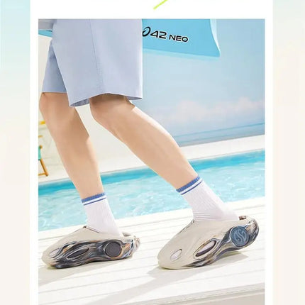 361 Degrees AG Aaron Gordon Whale 2 Men‘s Trendy Slippers Technology Soft Elastic Comfortable Thick Bottom Slippers 672421103