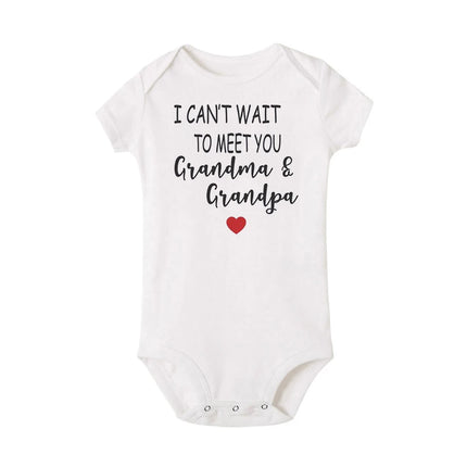 Hello Auntie I Can't Wait To Meet You Announcement Baby Toddler Bodysuits Pregnancy Clothes Boy Girl Romper Infant Shower Gifts