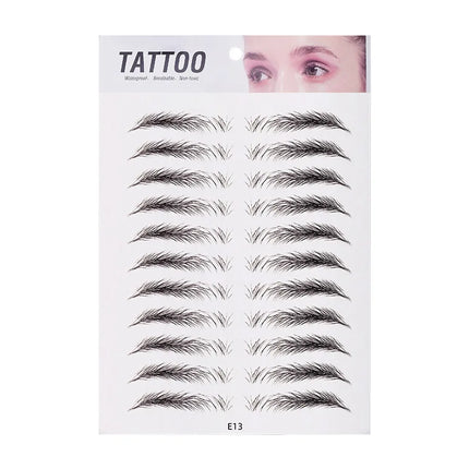 10pcs Eyebrow Tattoo Sticker Waterproof Eyebrow Templates Tools Cosmetics Professional Makeup Eye Brow Shaper Eyebrows Sticker