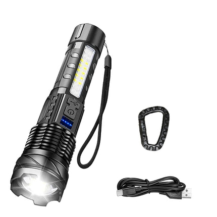 Powerful P50 Led Flashlights 2000LM Ultra Bright Tactical Light Emergency Spotlights Telescopic Zoom Light Builtin 18650 Battery