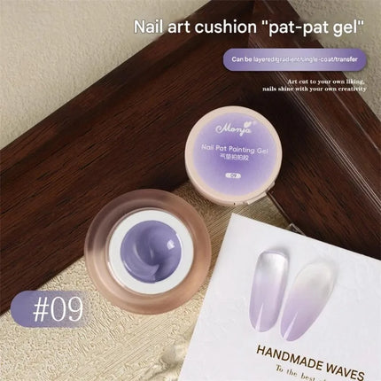 5ml Nail Art Cushion Gradient Painting Gel Black Ombre Patting Gel Polish UV/LED Blush Blooming Aura Manicure Nail Polish Tools
