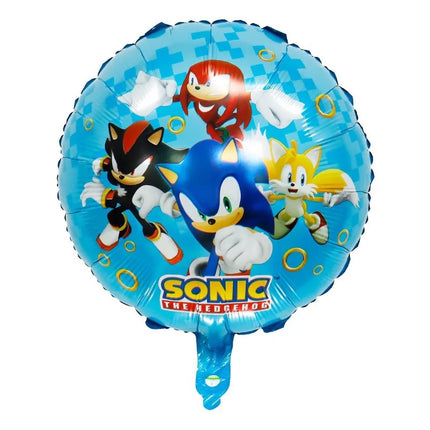 Cartoon Blue Glitter Hedgehog Balloon Sonic Game Happy Birthday Party Decoration Baby Shower Boy Kids Party Supplies Kids Gifts