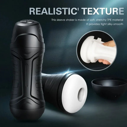 Mens Automatic Sucking Masturbation Cup Vaginal Penis BlowJob Vibrator Massager Pocket Pussy Dicks Glans Trainer Adult Sex Toys