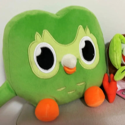 30cm Green Duolingo Owl Plush Toy Plushie Of Duo The Owl Cartoon Anime Owl Doll Soft Stuffed Animal Toys Children Birthday Gifts