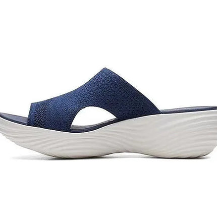 Women's Sandals Low Heels Sandals Shoes For Woman Summer Sandals Wedge Heel Slippers Summer Shoes Indoor Outdoor Sandalias Mujer