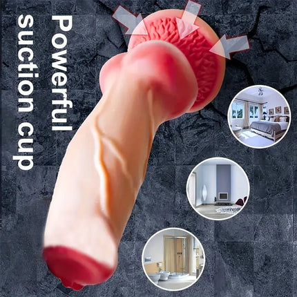 Huge Dog Fake Penis Realistic Dildo Double Penetration Anal Plug Monster Cock Vagina Masturbation Adult Sex Toys for Women Men
