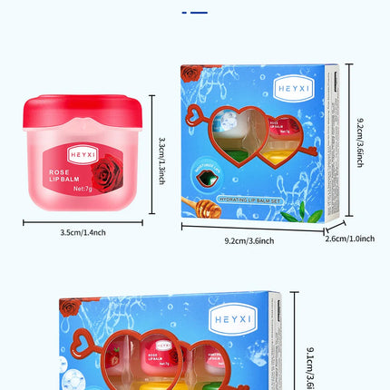 4/6/8pcs Fruit Series Lip Balm Set Sleeping Lip Mask Moisturizing Hydrating Non-sticky Anti-Cracked Lip Balm Lips Care