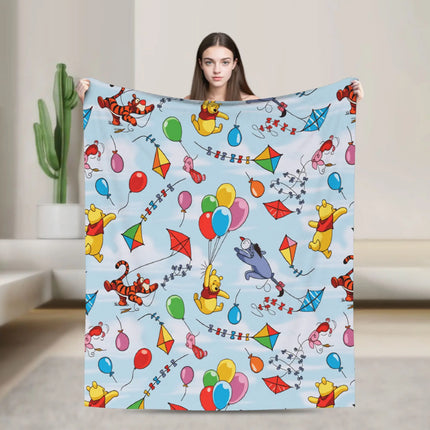 W-Winnies the P-Pooh Blanket Quality Comfortable  Throw Blanket Spring Travel Car Sofa Home Novelty Bedspread