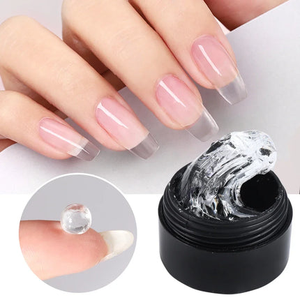 5ml Crystal Soft Solid Extension Nail Gel Pink Carving Clear Acrylic Nude Flower Jelly Shaping DIY Model Manicure Varnish Tools