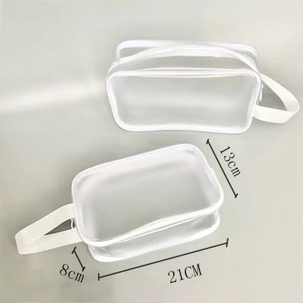 20Custom Waterproof Storage Bag Portable Cosmetic Pvc Bag  Handbag Toiletry Bag Minimalist Transparent Makeup Bag Travel Washbag