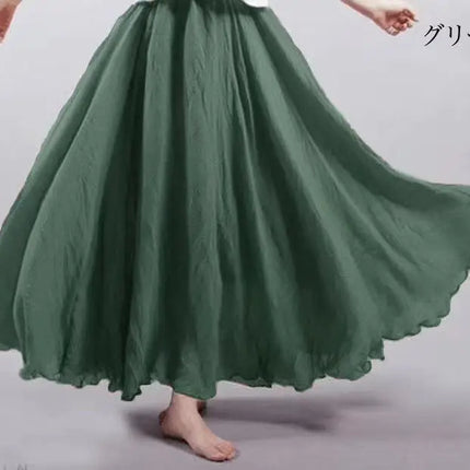 Fashion Clothes Women Clothing Skirts Vintage Y2k Elegant Streetwear Bohemian Cotton Linen Casual Vestido De Festa Long Skirt