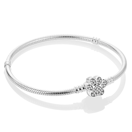 925 Sterling Silver Bracelets 17-20CM Original Leaf Clover Butterfly Heart Bracelet Fit DIY Charms Beads Fashion Women Jewelry