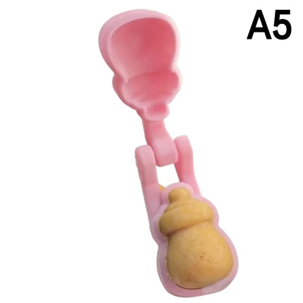 1Pcs 3D Sun Star Bear Cake  Mold 3D Printed Cake Cutter And Pusher Non-stick Doughnut Muffin Cups Cake Baking Tools
