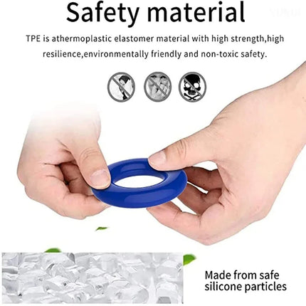 3Pcs Beaded Silicone Penis Ring - Delay Ejaculation & Enhanced Stamina Erection Ring for Men Adult Sex Toy Sex Tool for Man