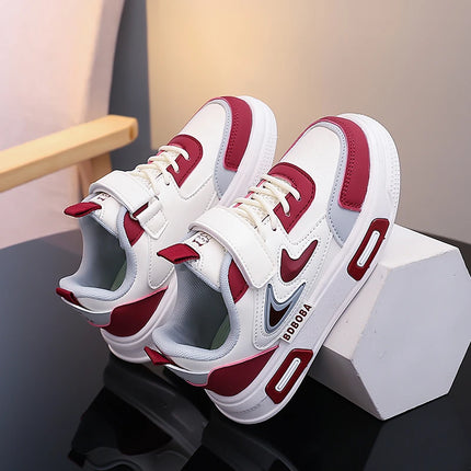 Children Casual Sneakers Fashion Comfortable Leather Outdoor Walking Board Shoes School Jogging Casual Shoes for Kids
