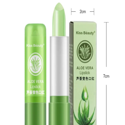 1PC Moisturizing Aloe Color Changing Lipstick Long Term Moisturizing and Moisturizing Lipstick Lip Color Lip Care