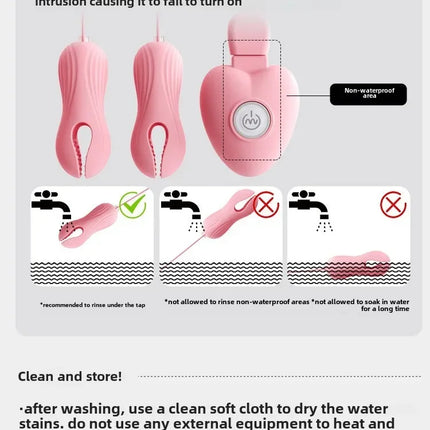Electric Wearable Nipple Clip Vibrator Erotic Tease Nipple Breast Masturbator G-spot Massage Stimulator Female Adult Sex Product