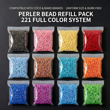 5mm Hama Beads 221 Colors 120 Color Set 1000PCS Perler Fuse Beads DIY Puzzle Pixel Art Ironing Beads Educational Toy Kids Gift