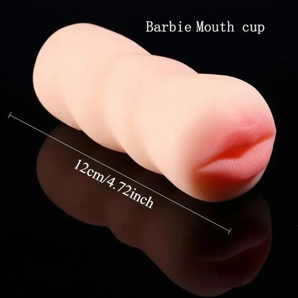 Male Masturbator Soft Rubber Realistic Texture Oral Deep Throat Stimulator  Mouth/Vagina/Anal 3 Channel Adult Sex Toys for Men