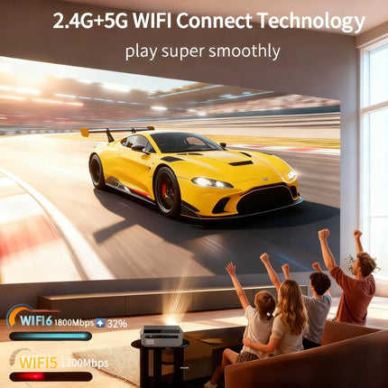 4K auto focus movie projector 3800 ANSI 2.4+5G wifi bluetooth 1080P full hd HDR android tv video daytime projector home theater