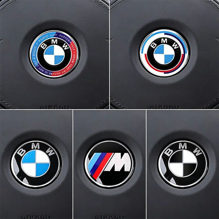 Car Steering Wheel Decoration Badge 45mm Sticker Accessories For BMW F25 F26 F16 F15 F34 F07 F40 F10 F45 F46 G20 G22 G23 G12 F13
