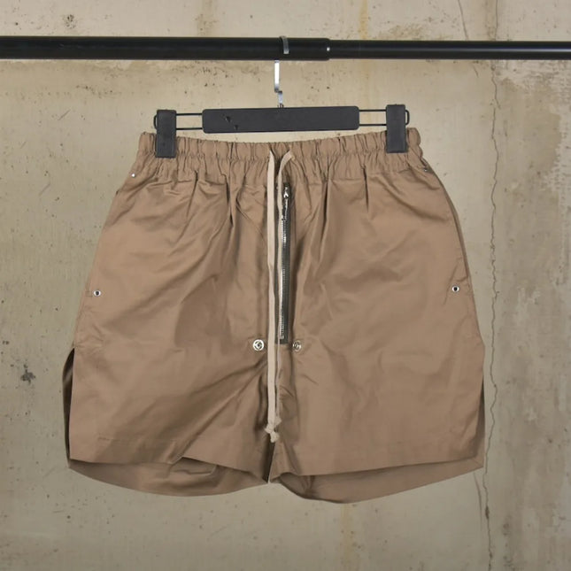 RO25 Dark High Street Shorts Men's Quarter Pants Zipper Drift Straps Summer Casual Split Shorts Versatile Shorts Retro