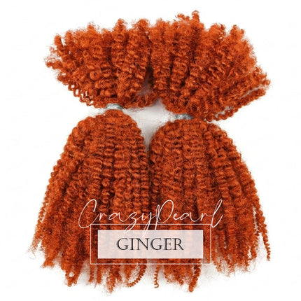CrazyPearl 4B 4C Afro Kinky Curly Bulk Human Hair for Braiding Locs Twist Mini Micro Knotless Braids Dreadlock Hair Extensions