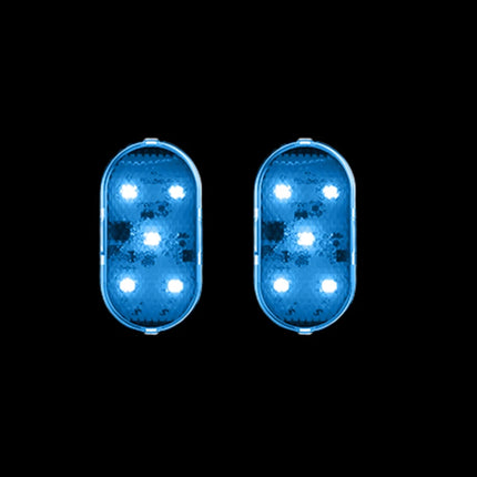 1 2 4pcs Led Car Door Light Car Interior USB Rechargeable Wireless Magnetic Switch Night Lamp Car Door Signal Welcome Lighting