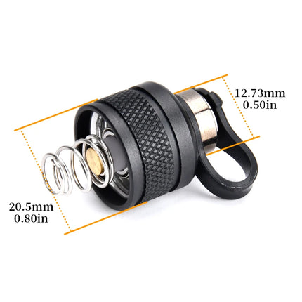 Tactical Surefire DS00 Scout Light Rear Cap Metal Tail Cap Dual Function Pressure Switch Cover Compatible with ST07 SR07 Switch