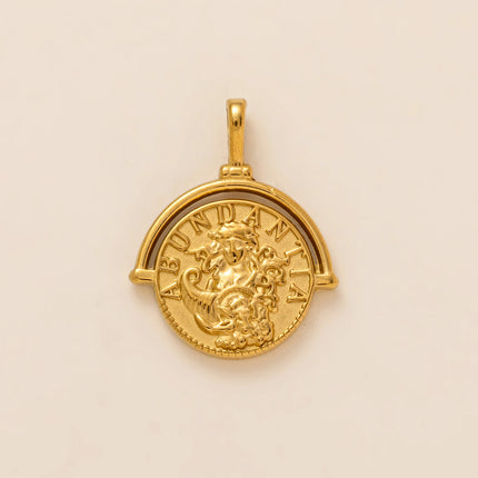 Stainless steel 18K gold-plated pendant jewelry DIY necklace bracelet making twelve zodiac cloud star retro jewelry accessories