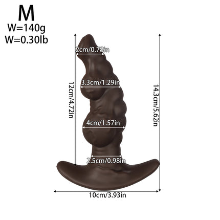 Big Soft Silicone Anal Plug Wearables Portable Butt Plug Dilation Training Expander Dilator Adult Sex Toys for Women Men Gay