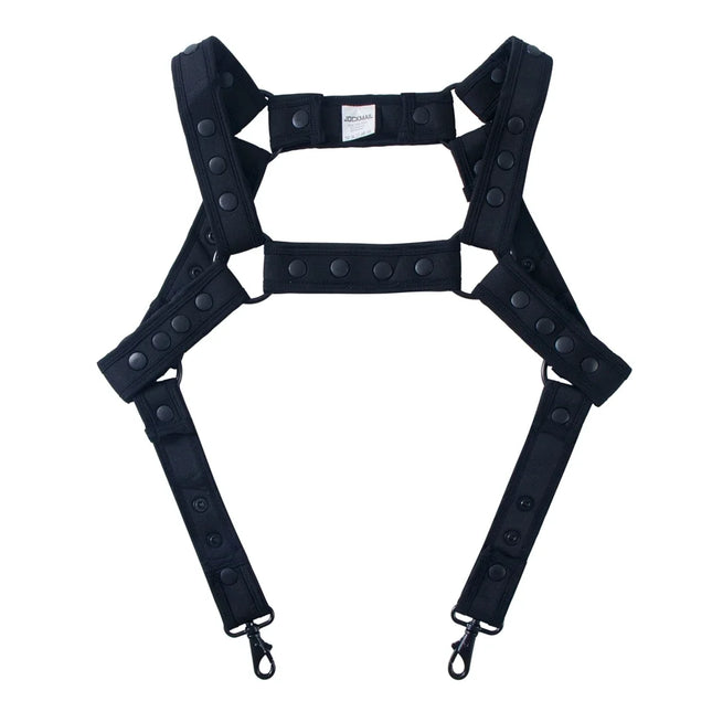 Men's Shoulder Strap Metal One-piece Hanging Buckle Decoration EU American Sexy Erotic Tanks Party Stage Gay Underwear Jockstrap