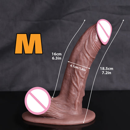 XXL Soft Skin Feel Realistic Dildo Adult Sex Toys for Women Men Big Suction Cup Soft Double Silicone Masturbators Dildos Penis