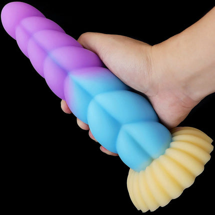 NEW Luminous Anal Plug Female Masturbator Expansion Anal Dildos for Women Soft Silicone Butt Plug Gay Sex Toys Prostate Massager