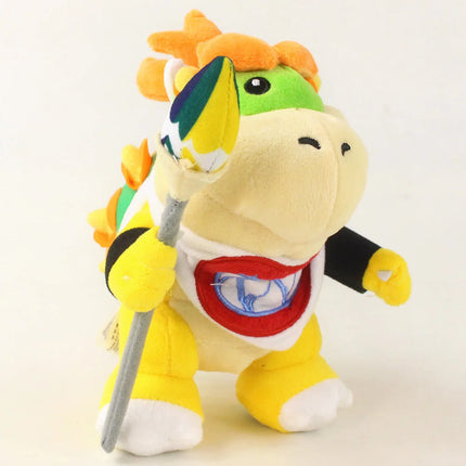 Super Mario Bowser Jr. Plush Toy, Soft Stuffed Game Character Doll with Scepter,  Birthday Christmas Gift Home Decor