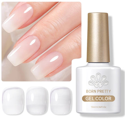 BORN PRETTY 10ml Auroras Glitter Cat Magnetic Gel Nail Polish Jelly Glass Bead Semi Permanent Soak Off UV LED Varnish Manicure