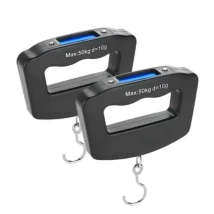 1/2pcs 50kg/10g Digital Luggage Scale Electronic Portable Suitcase Travel Weighs With Backlight Electronic Travel Hanging Scales