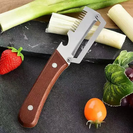 Kitchen Fruit Vegetable Processing Tool Peeler Stainless Steel Paring Knife Ergonomic Handle Portable Gadget for Daily Cooking